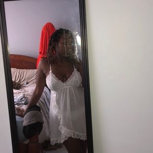 White lace nightie